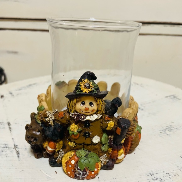 Sale! Autumn Scarecrow Candle Holder - Picture 5 of 5